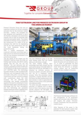 Presezzi Extrusion Group on International Aluminium Journal